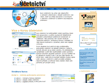 Tablet Screenshot of kurzucetnictvi.cz